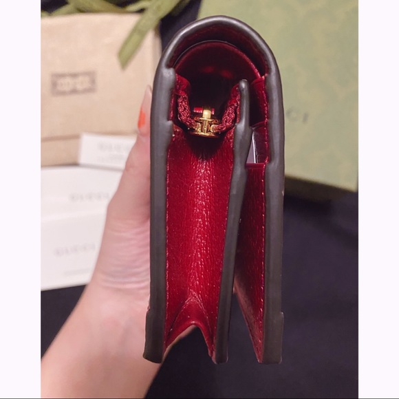 Gucci Doraemon Flap Card Case Wallet Mini GG - Picture 7 of 12